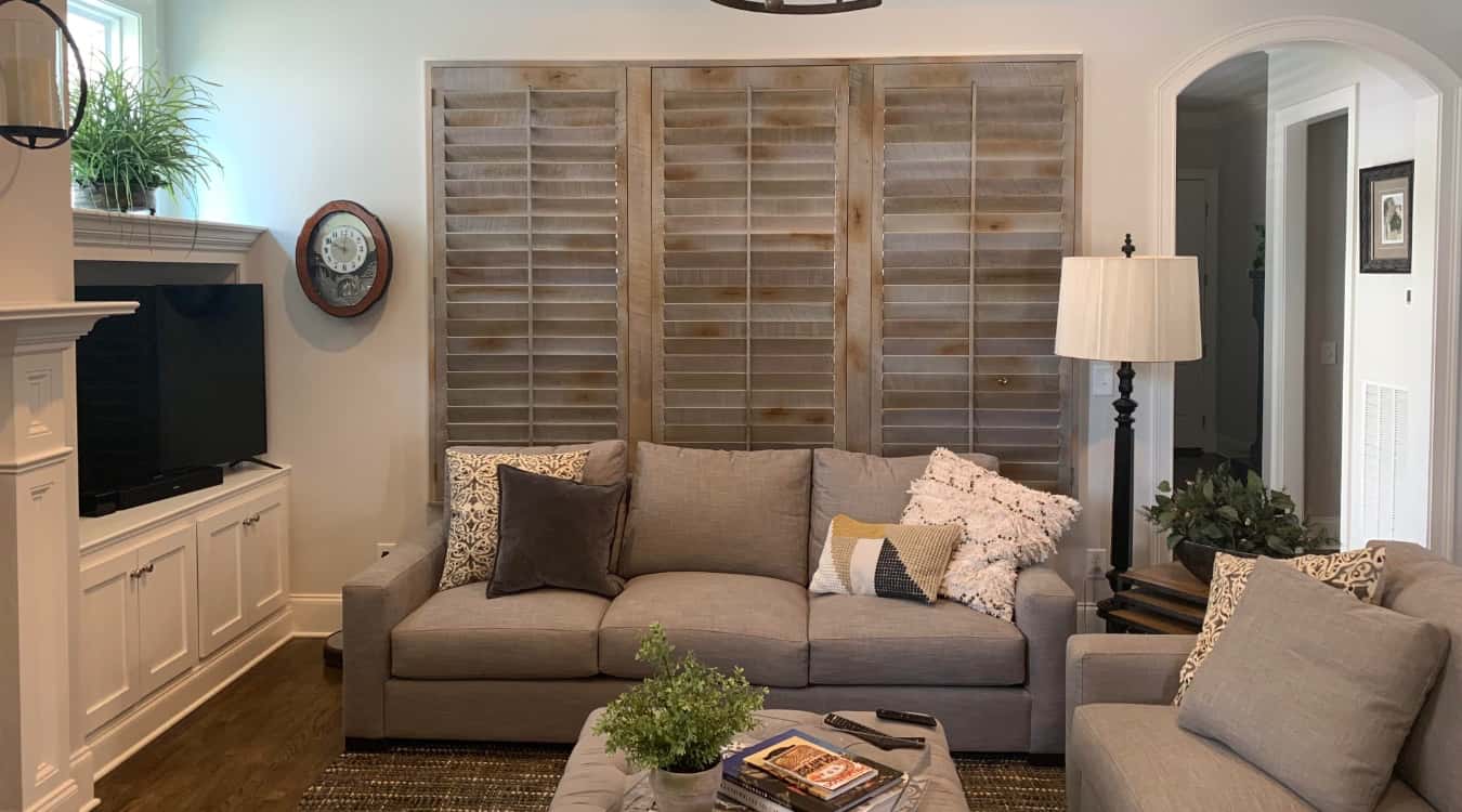 Reclaimed wood shutters in Salt Lake City